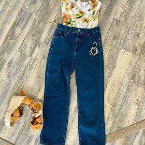 High Rise, Straight Leg Jeans from Express